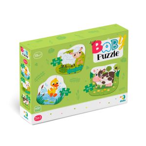 Dodo Пъзел 3 в 1 Животните във фермата, 300393