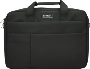 Street Чанта за лаптоп Sleek Black 15'6 инча, черна