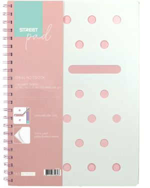 Street тетрадка със спирала Street Pad Dots А5 100 листа МК, 32509