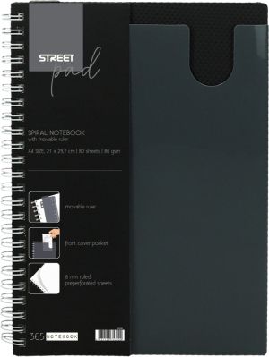 Street тетрадка със спирала Street Pad Office А4 80 листа ШР, 67238