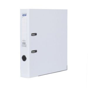 Dinel Класьор с метален кант A4 PP 5 см. - бял