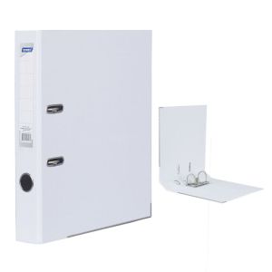 Dinel Класьор с метален кант A4 PP 5 см. - бял