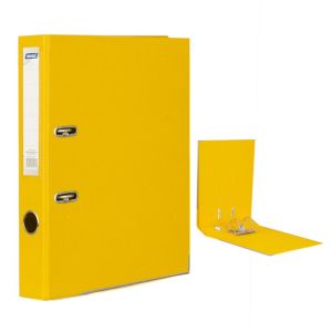 Dinel Класьор с метален кант A4 PP 5 см. - жълт