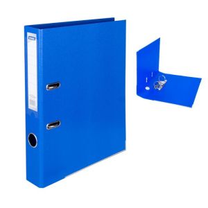 Dinel Класьор с метален кант A4 PP 5 см. - син