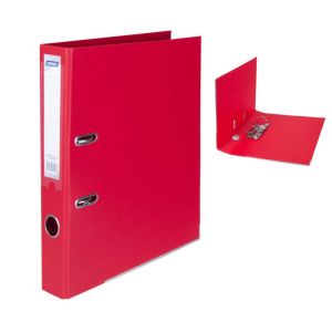 Dinel Класьор с метален кант A4 PP 5 см. - червен