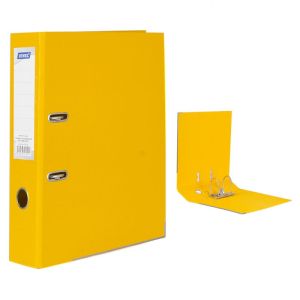 Dinel Класьор с метален кант A4 PP 8 см. - жълт