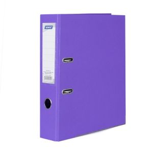 Dinel Класьор с метален кант A4 PP 8 см. - лилав