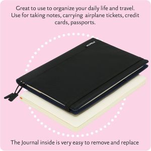 Victoria's Journals Тефтер органайзер Press А5 черен, V7721