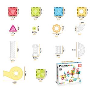 Picasso Магнитен конструктор 60 части, PTMG60