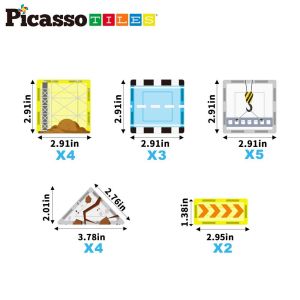 Picasso Магнитен конструктор Строителна площадка 26 части, PTQ21