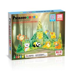 Picasso Магнитен конструктор Горски животни 26 части, PTQ26