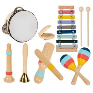 Дървени детски музикални инструменти 7 броя, 082696