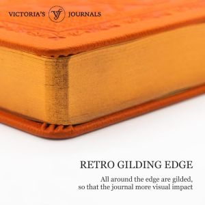 Victoria's Journals Тефтер Old Book А5 оранжев, V3477