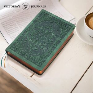 Victoria's Journals Тефтер Old Book А5 тъмно зелен, V1182
