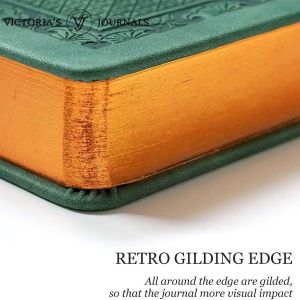Victoria's Journals Тефтер Old Book А5 тъмно зелен, V1182