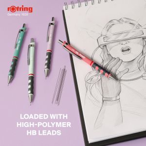 Rotring Автоматичен молив Tikky Pastel 0.5 мм. - розов