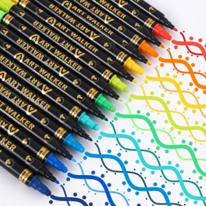 Art Walker Комплект акрилни маркери двувърхи 12 цвята