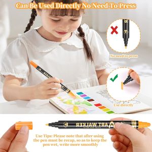 Art Walker Комплект акрилни маркери двувърхи 12 цвята