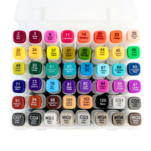 Art Walker Комплект алкохолни маркери двувърхи 48 цвята