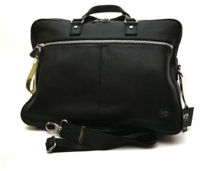 YNot Кожена чанта за документи - черна, 32975