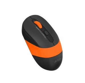 A4Tech Безжична мишка FG10S, черна/оранж