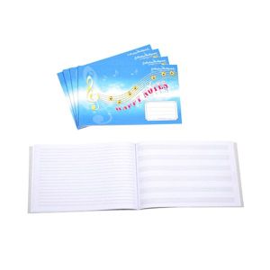 Нотна тетрадка А5 с петолиния и редове