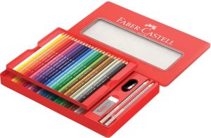 Faber-Castell Цветни моливи в метална кутия 48 цвята