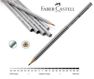 Чернографитен молив Faber-Castell Grip 2001 HB