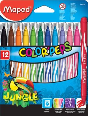 Флумастери Maped Color Peps Jungle 12 цвята