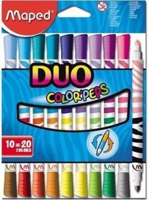 Флумастери Maped Color Peps Duo 10+10 цвята 