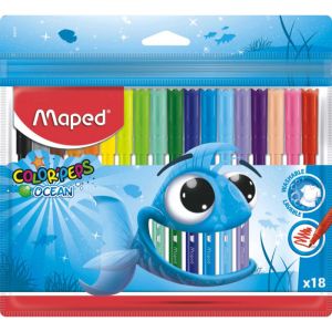 Флумастери Maped Color Peps Ocean 18 цвята
