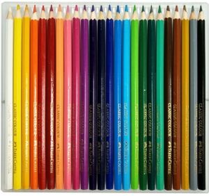 Цветни моливи Faber-Castell замък 24 цвята + острилка
