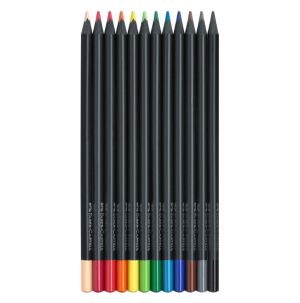 Цветни моливи Faber-Castell Black Edition 12 цвята 