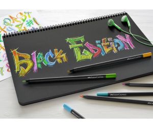 Цветни моливи Faber-Castell Black Edition 12 цвята 