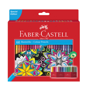 Цветни моливи Faber-Castell замък 60 цвята 