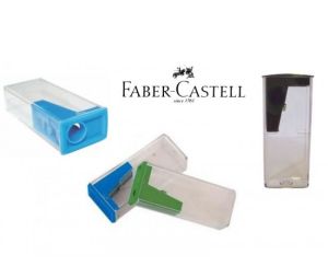 Острилка Faber-Castell прозрачна с контейнер 