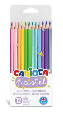 Цветни пастелни моливи Carioca 12 цвята 