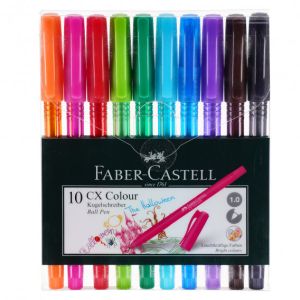 Ролери Faber-Castell CX 1.0, 10 цвята 