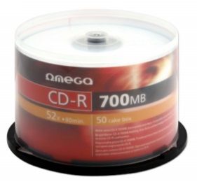 Omega CD-R 700MB/ 80 min/ 52N, опаковка 50 броя 