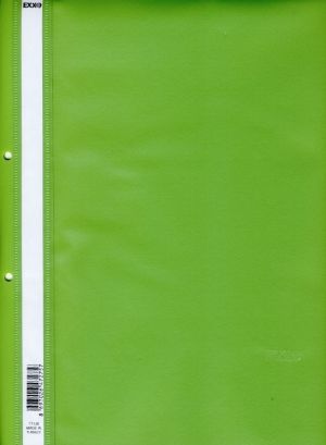 EXXO PVC папка с перфорация, светлозелена