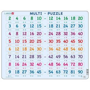 Larsen Maxi пъзел Таблица за умножение, 80 части 