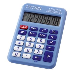 Citizen джобен калкулатор LC 110N, син