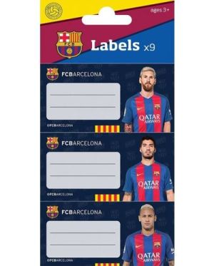 Ученически етикети Eurocom FC Barcelona, 9 броя