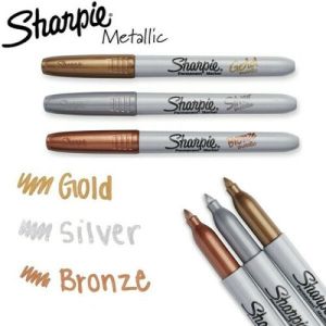 Sharpie перманентен маркер Metallic Silver, 2065407