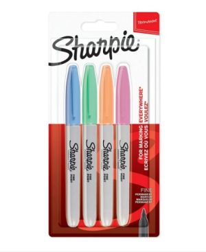 Sharpie комплект перманентни маркери Pastel 4 цвята, 2065402
