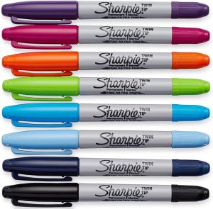 Sharpie комплект перманентни маркери Twin Tip 8 цвята, 2065409