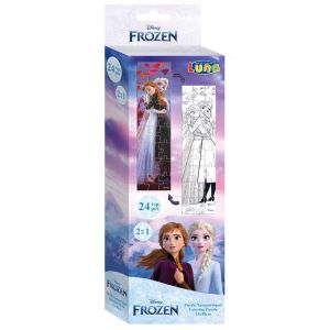 Diakakis двустранен пъзел за оцветяване Frozen 24 части, 562463