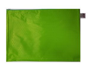 Папка с цип, промазан плат B4 зелена, 050214