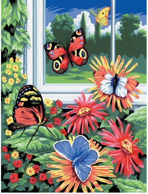 Royal оцветяване по номера  Пеперуди, PJS17