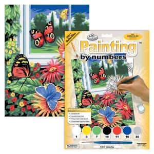 Royal оцветяване по номера  Пеперуди, PJS17